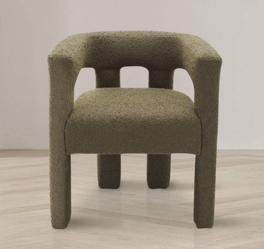 Athena Boucle Fabric Upholstered Accent | Dining Chair