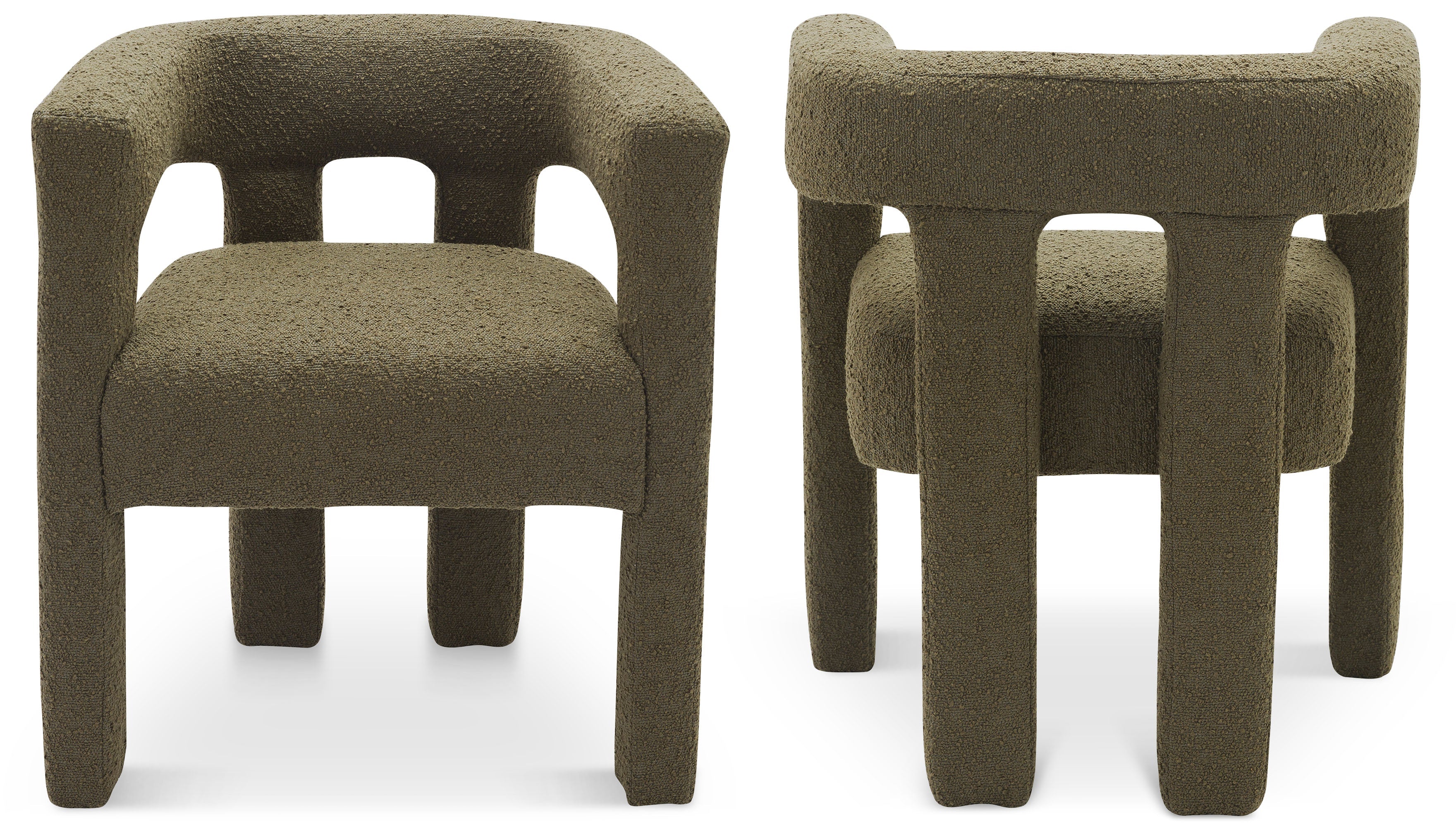 Athena Boucle Fabric Upholstered Accent | Dining Chair