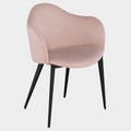 Nora Dining Chair (Matte Black Steel Legs)