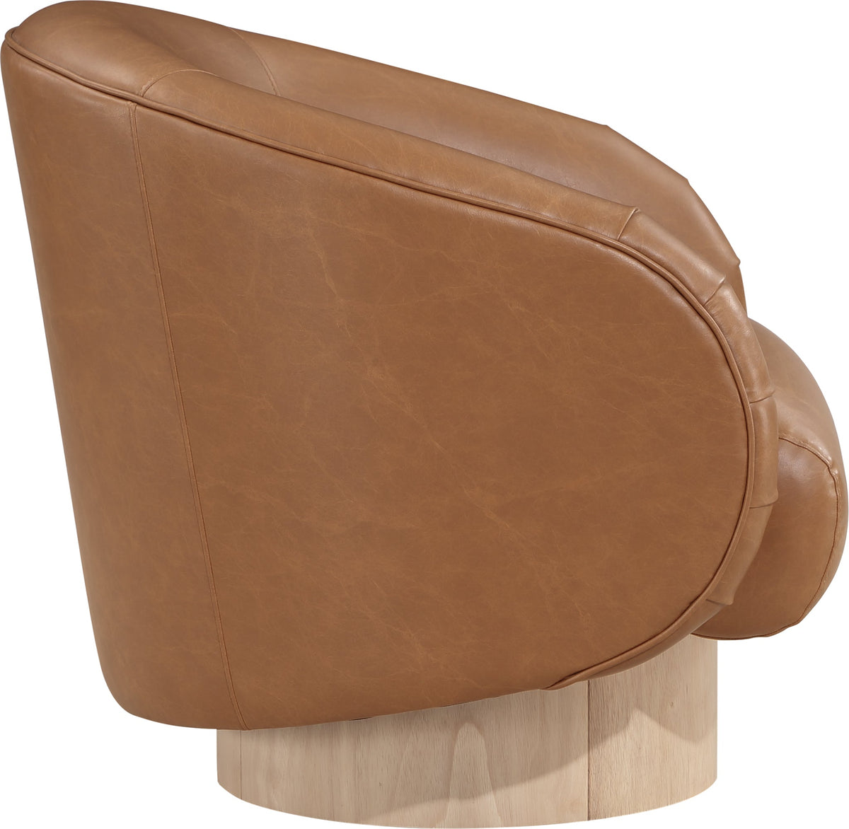 Gibson Vegan Leather Upholstered Swivel Accent Chair