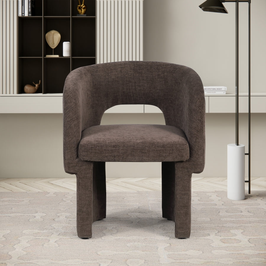 Emmet Chenille Fabric Upholstered Dining Chair / Accent Chair