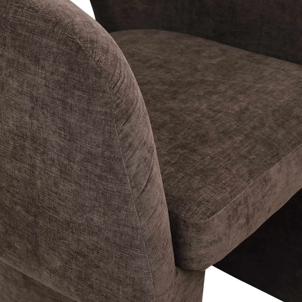 Emmet Chenille Fabric Upholstered Dining Chair / Accent Chair