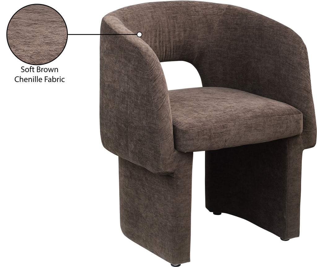 Emmet Chenille Fabric Upholstered Dining Chair / Accent Chair