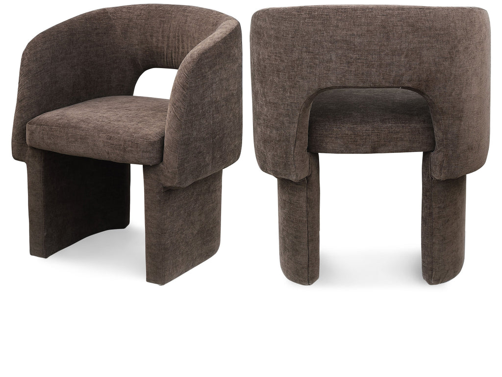 Emmet Chenille Fabric Upholstered Dining Chair / Accent Chair