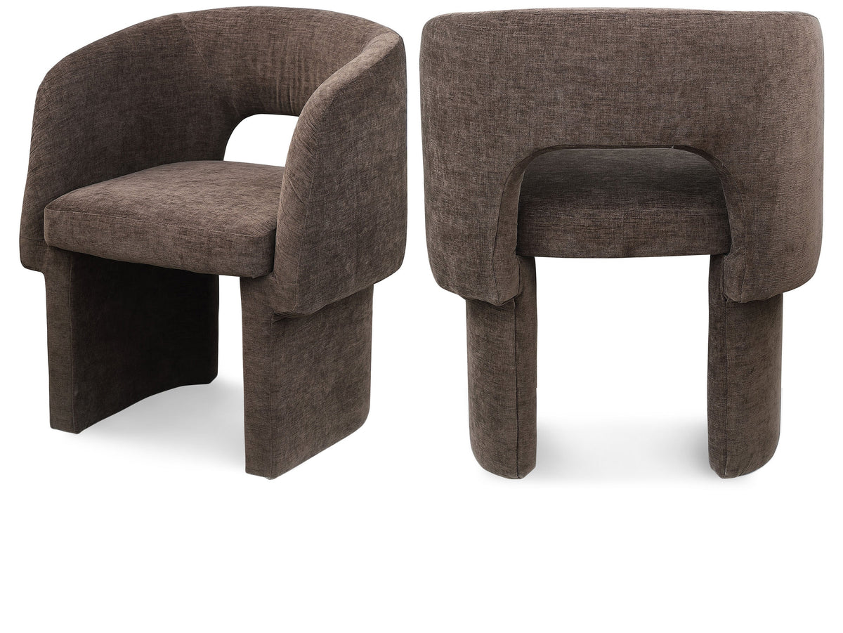 Emmet Chenille Fabric Upholstered Dining Chair / Accent Chair