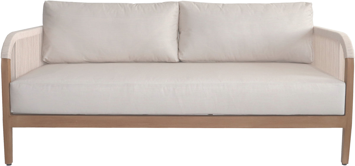 Maui Water Resistant Fabric Upholstered Outdoor Patio Loveseat