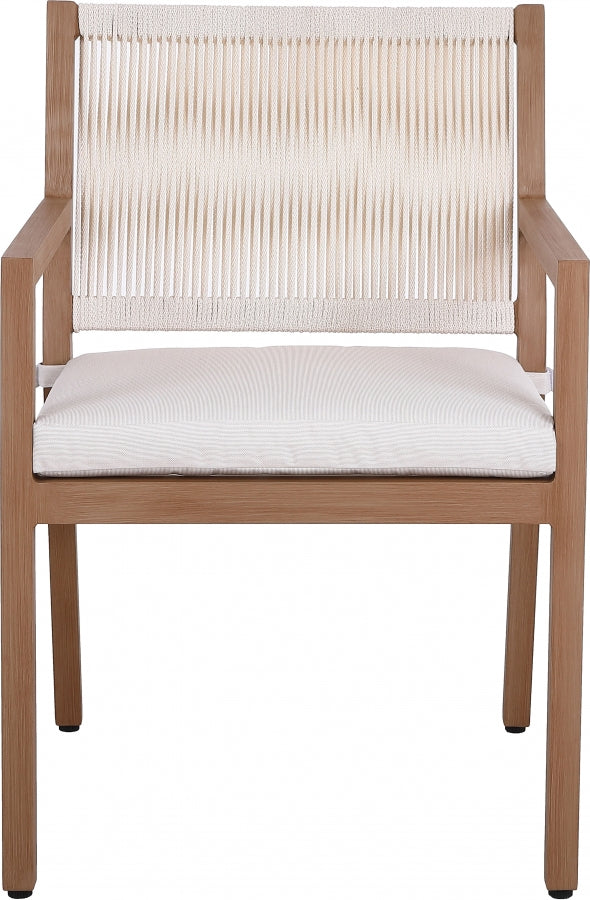 Maui Water Resistant Fabric Upholstered Outdoor Patio Dining Arm Chair