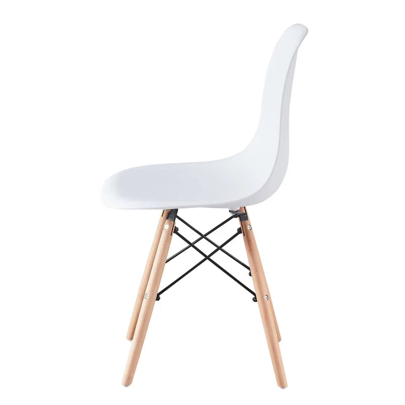 Eames Eiffel Molded Plastic Chair (Natural Base)