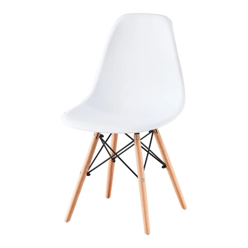 Eames Eiffel Molded Plastic Chair (Natural Base)