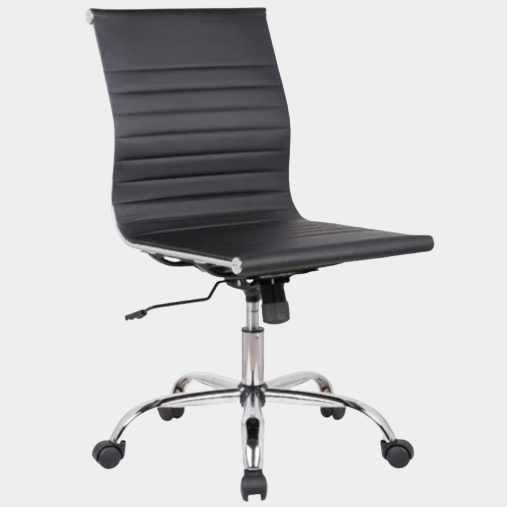 Eames Aluminum Group Management Armless Chair - Low Back