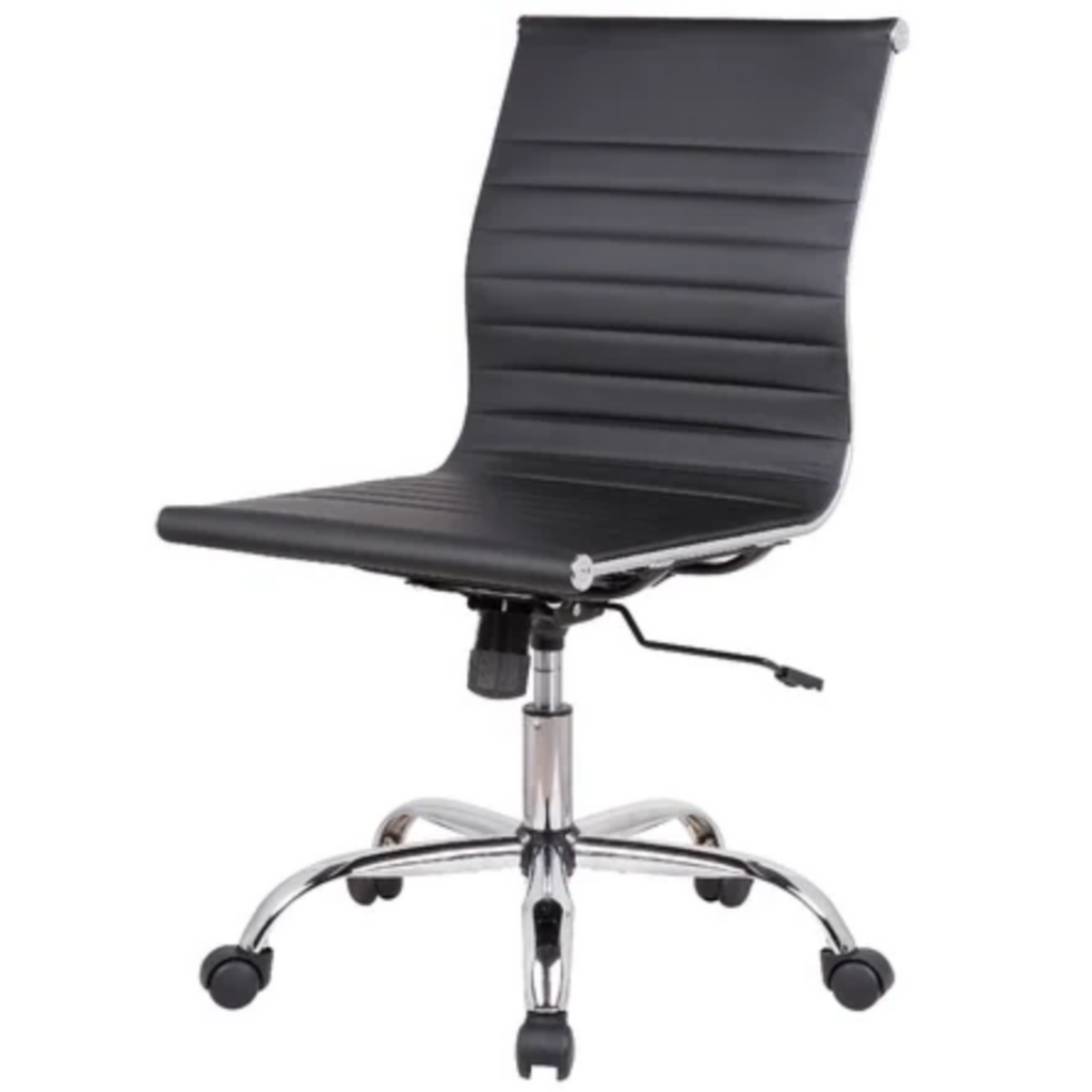 Eames Aluminum Group Management Armless Chair - Low Back