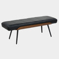 Umber Bench in Black and Walnut