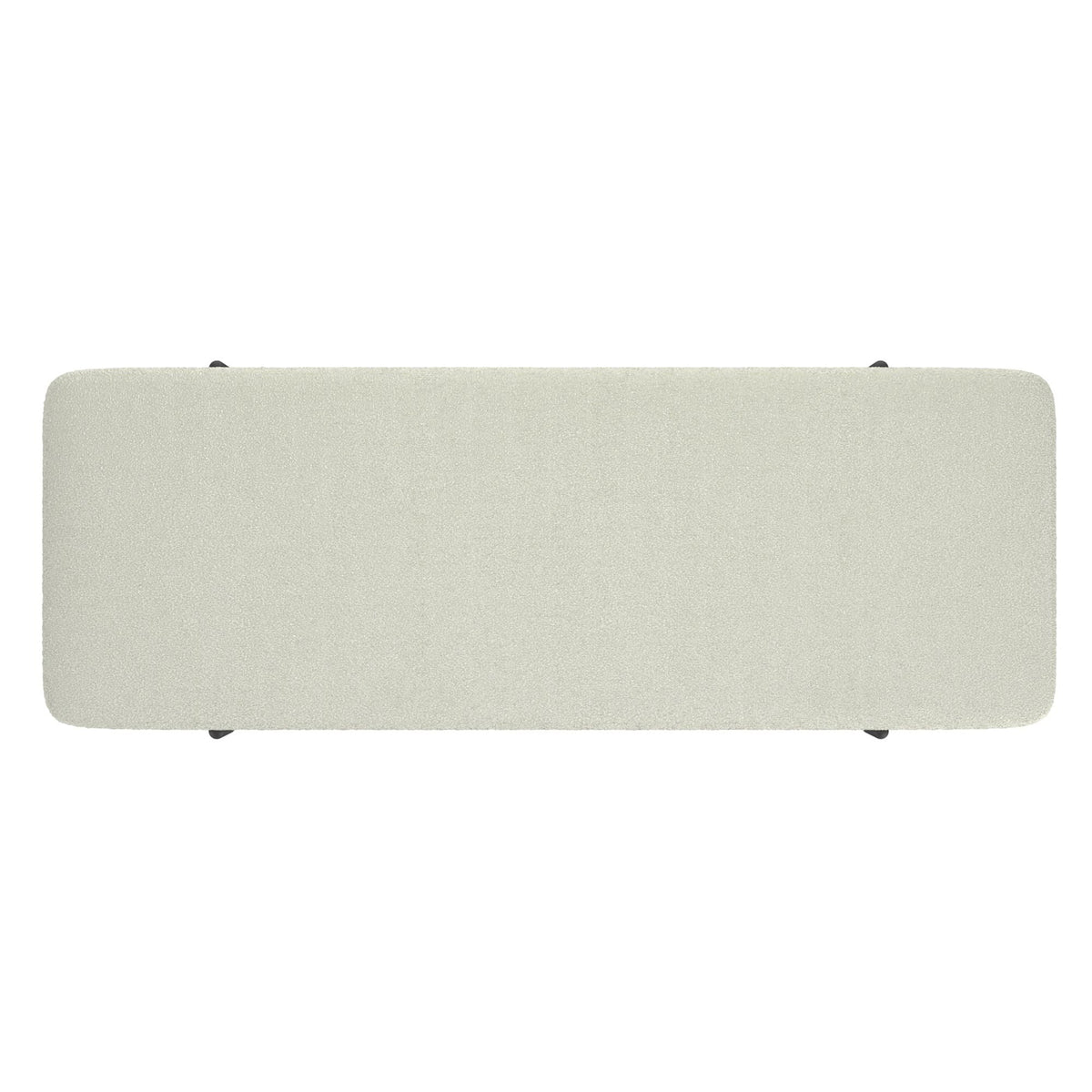 Erzo Storage Ottoman Bench in White and Black