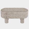 Sezron Storage Ottoman Bench in Beige