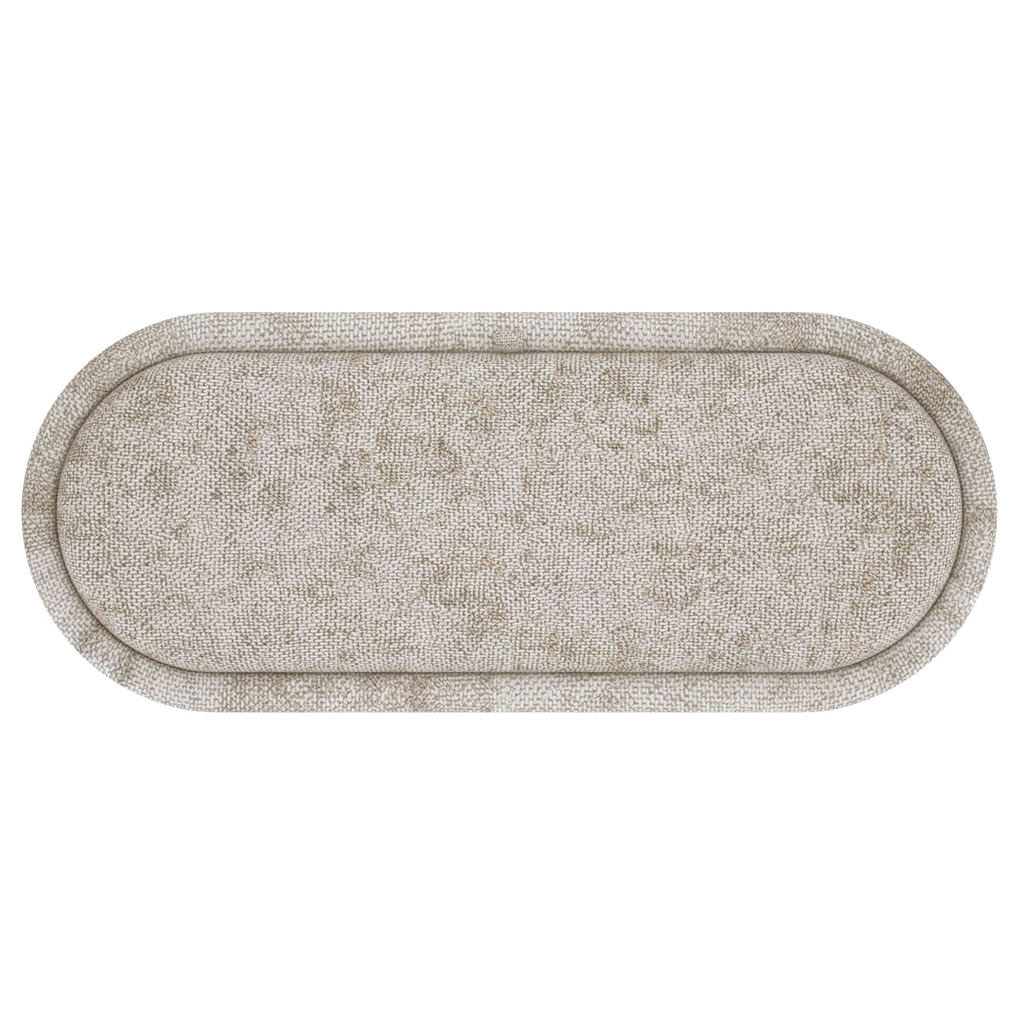 Sezron Storage Ottoman Bench in Beige