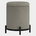 Castor Storage Ottoman in Warm Grey Boucle