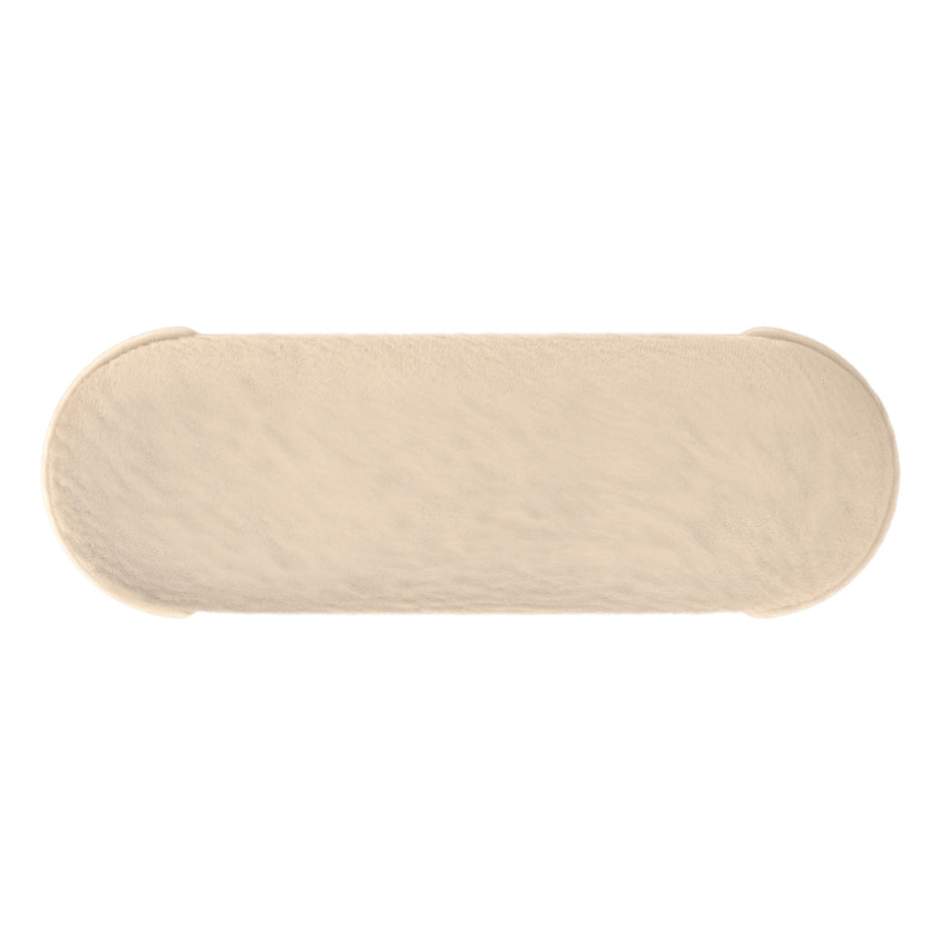Selene Storage Ottoman in Dark Beige