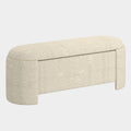 Daphne Storage Ottoman in Beige