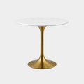 Leo Brass Faux Marble (Stone) Table