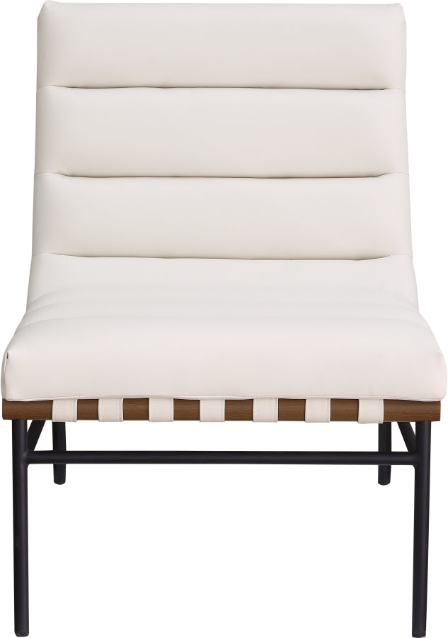 Burke Vegan Leather Upholstered Accent Chair