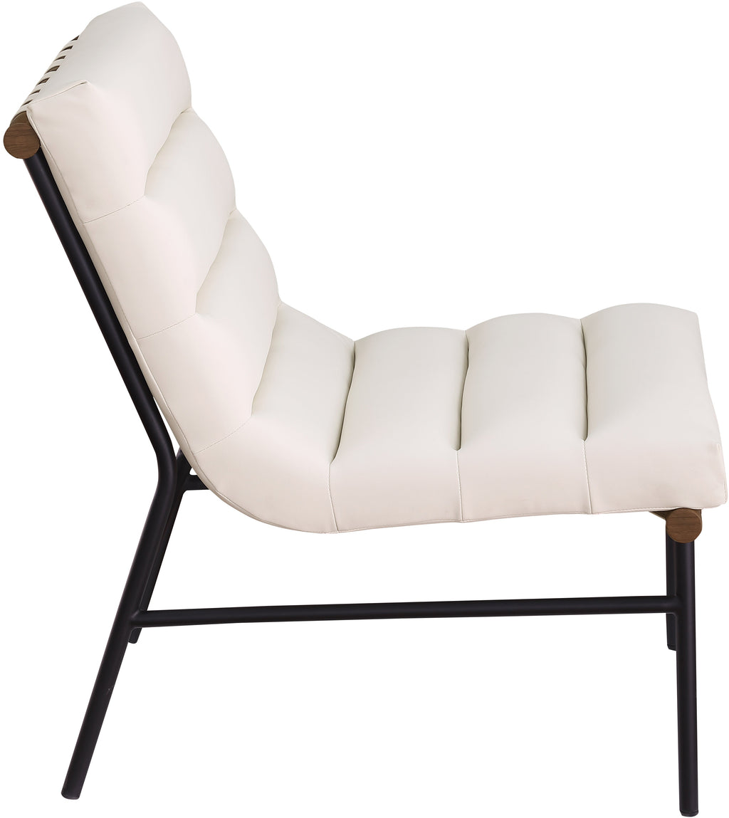 Burke Vegan Leather Upholstered Accent Chair