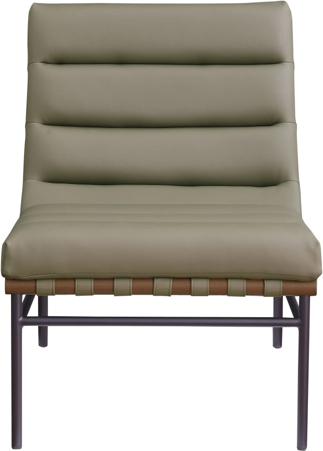 Burke Vegan Leather Upholstered Accent Chair
