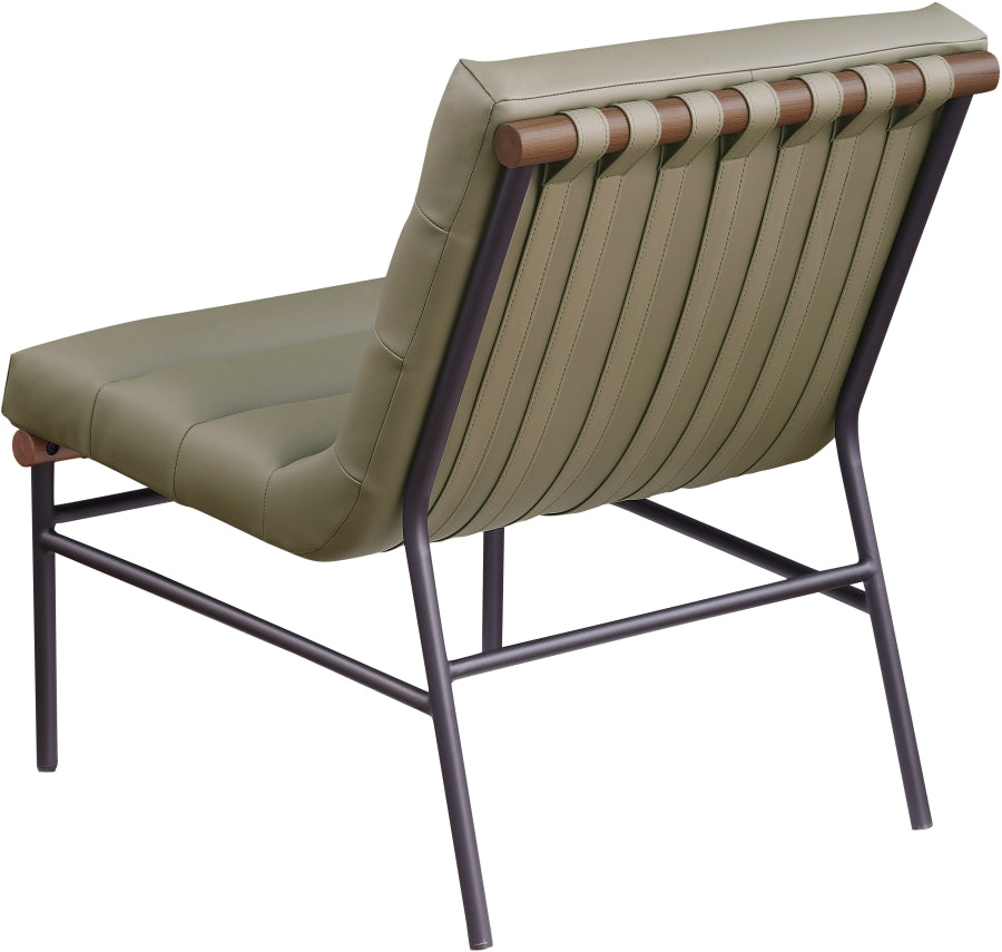 Burke Vegan Leather Upholstered Accent Chair
