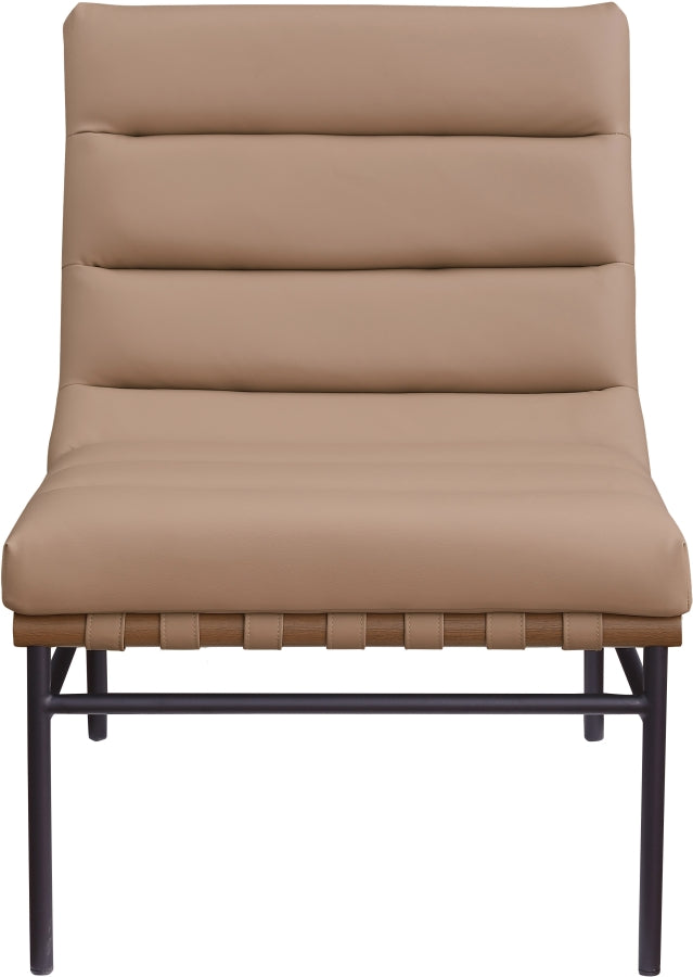Burke Vegan Leather Upholstered Accent Chair