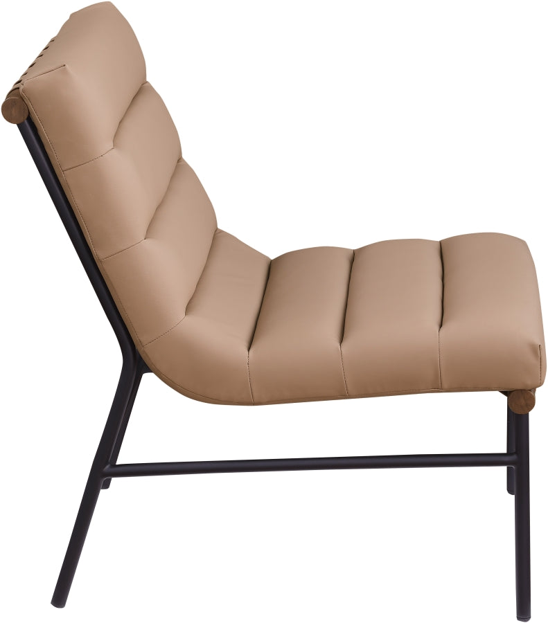 Burke Vegan Leather Upholstered Accent Chair