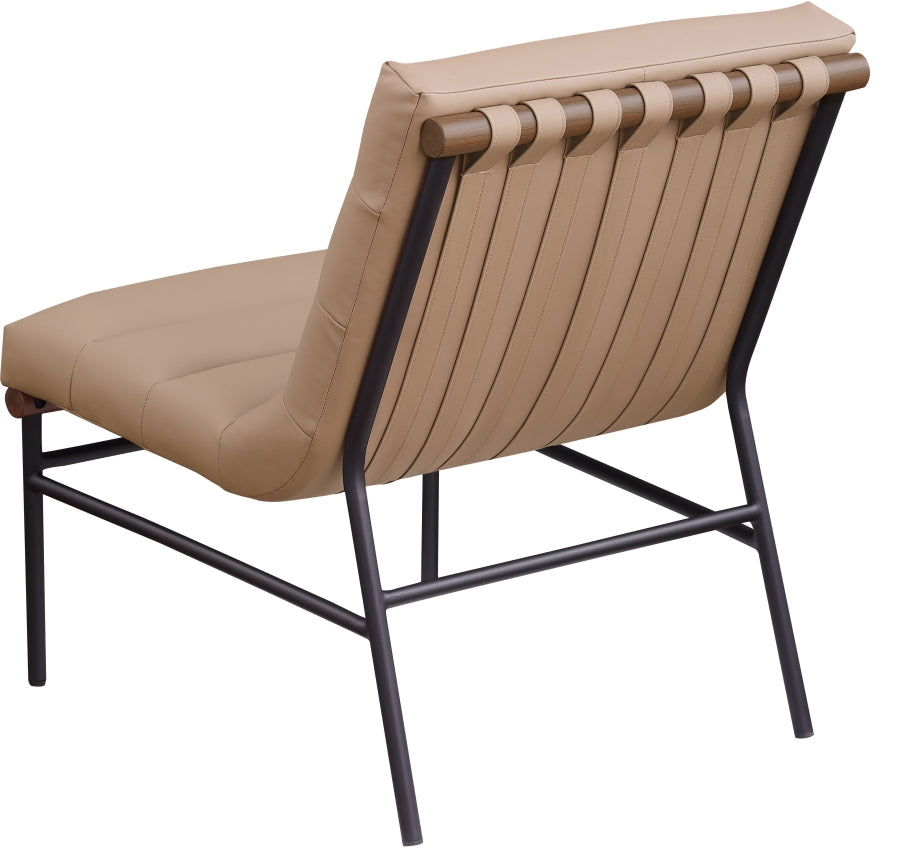 Burke Vegan Leather Upholstered Accent Chair