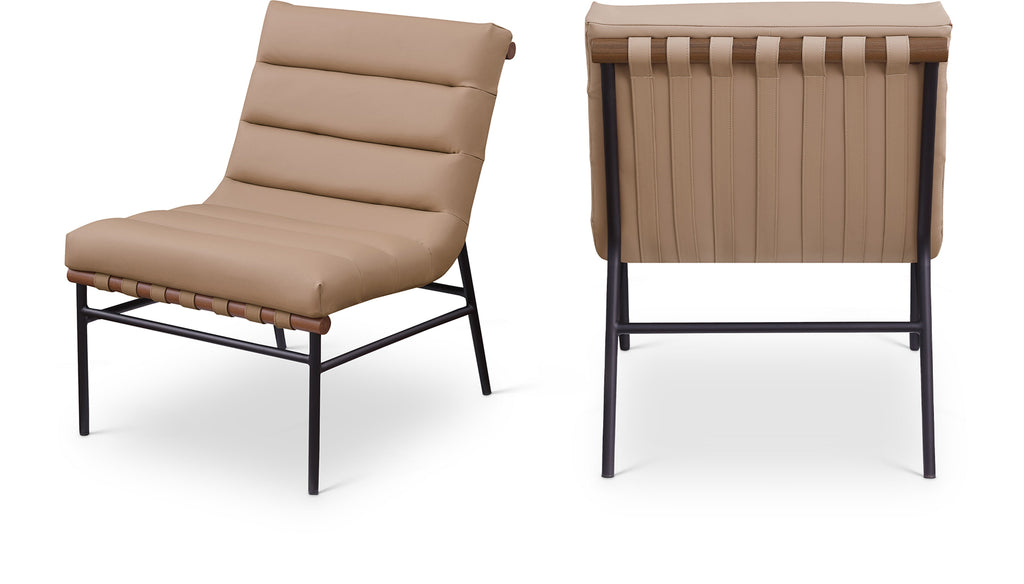 Burke Vegan Leather Upholstered Accent Chair