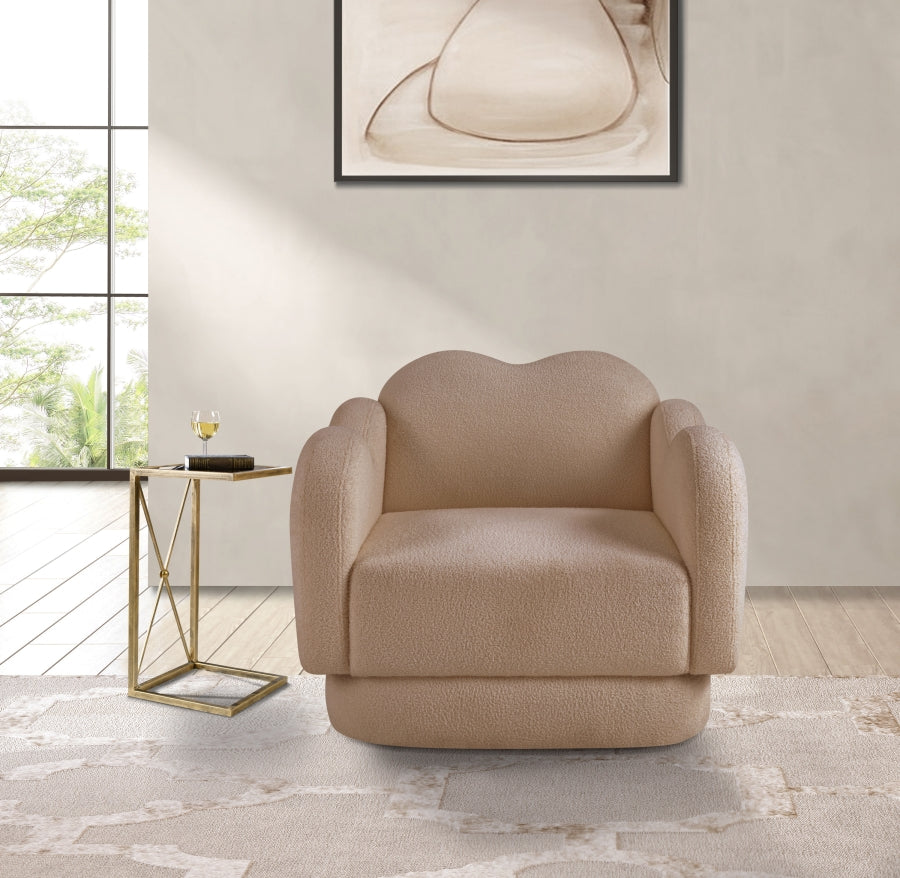 Bloom Teddy Fabric Upholstered Accent Chair