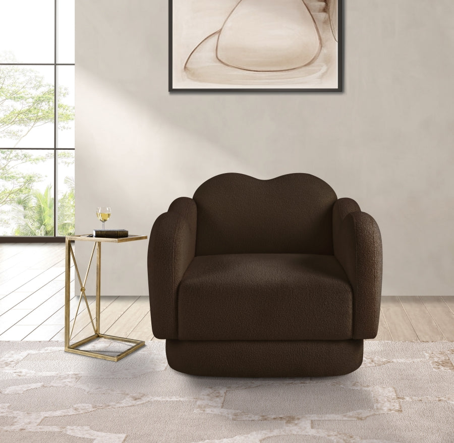 Bloom Teddy Fabric Upholstered Accent Chair