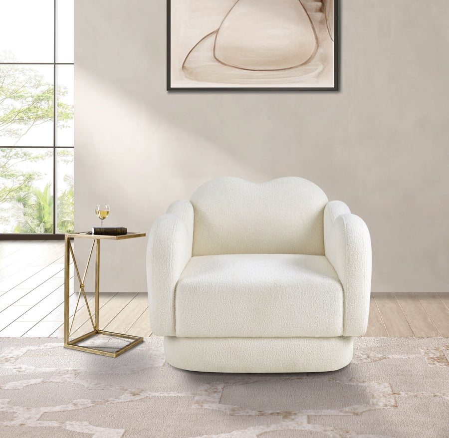Bloom Teddy Fabric Upholstered Accent Chair