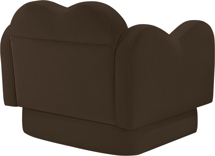 Bloom Velvet Upholstered Accent Chair