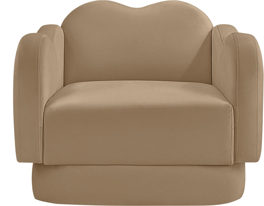 Bloom Velvet Upholstered Accent Chair