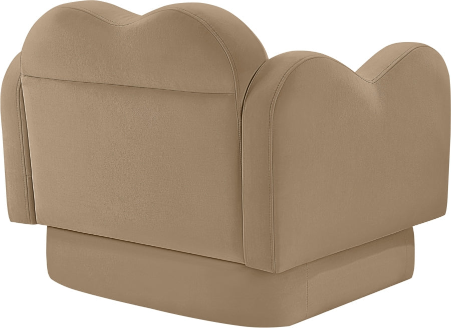 Bloom Velvet Upholstered Accent Chair