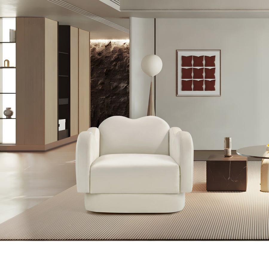 Bloom Velvet Upholstered Accent Chair