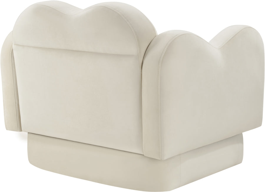Bloom Velvet Upholstered Accent Chair