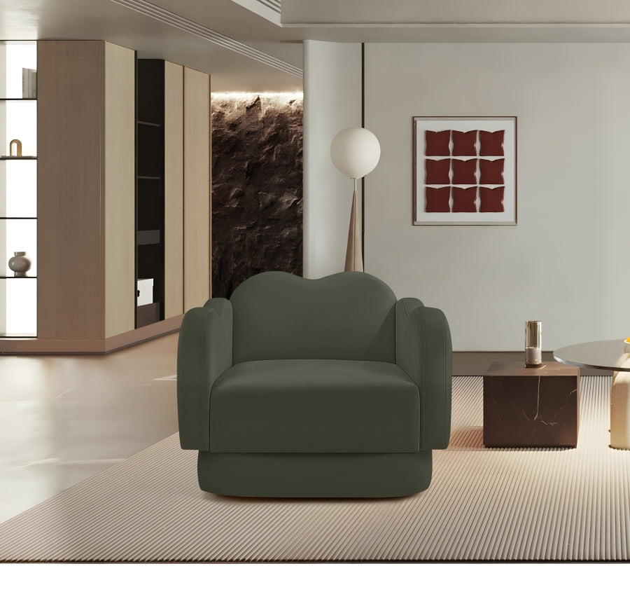 Bloom Velvet Upholstered Accent Chair