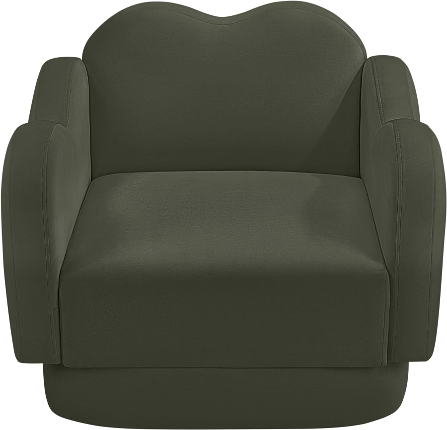 Bloom Velvet Upholstered Accent Chair