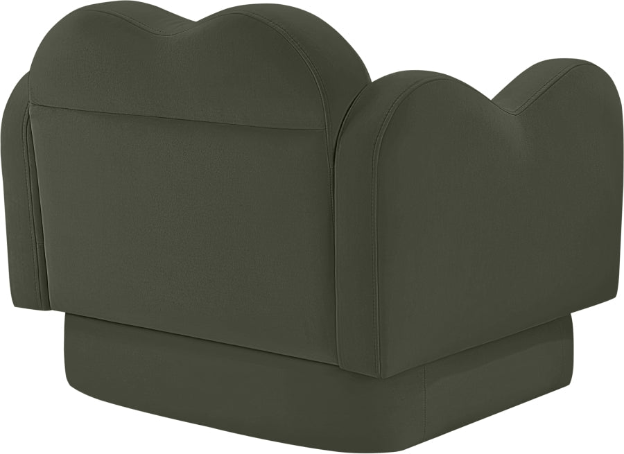 Bloom Velvet Upholstered Accent Chair