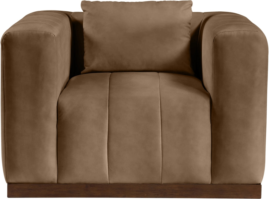 Mallina Vegan Leather Upholstered Accent Chair