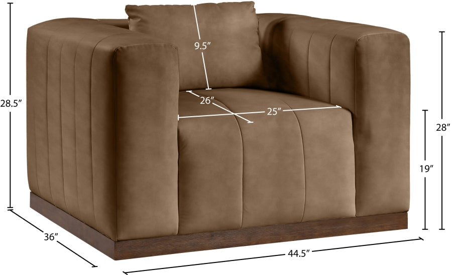 Mallina Vegan Leather Upholstered Accent Chair