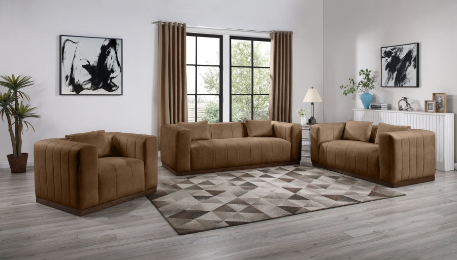 Mallina Vegan Leather Upholstered Accent Chair