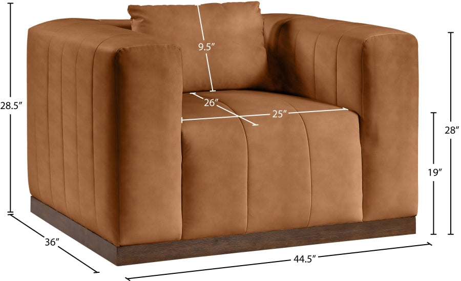 Mallina Vegan Leather Upholstered Accent Chair
