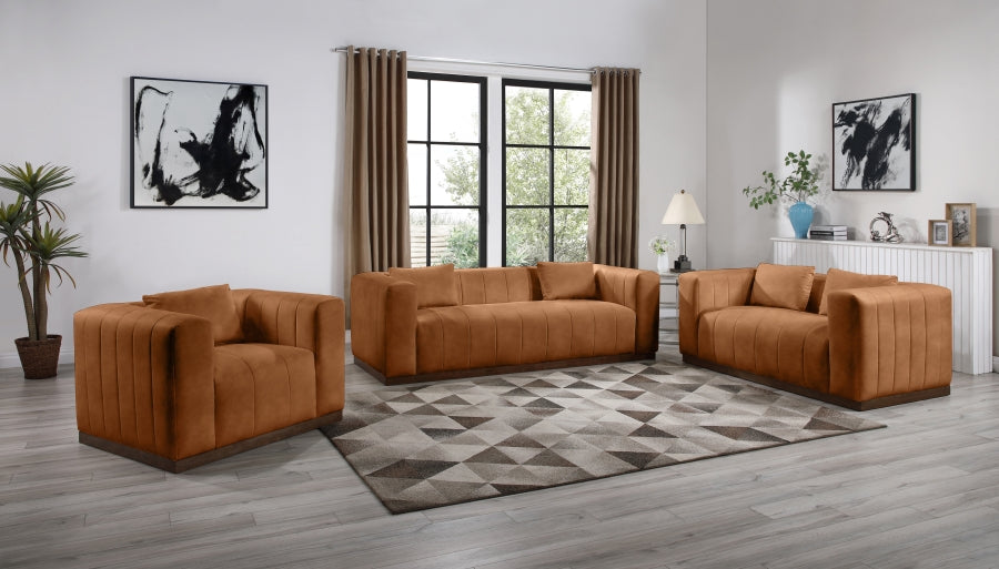 Mallina Vegan Leather Upholstered Accent Chair