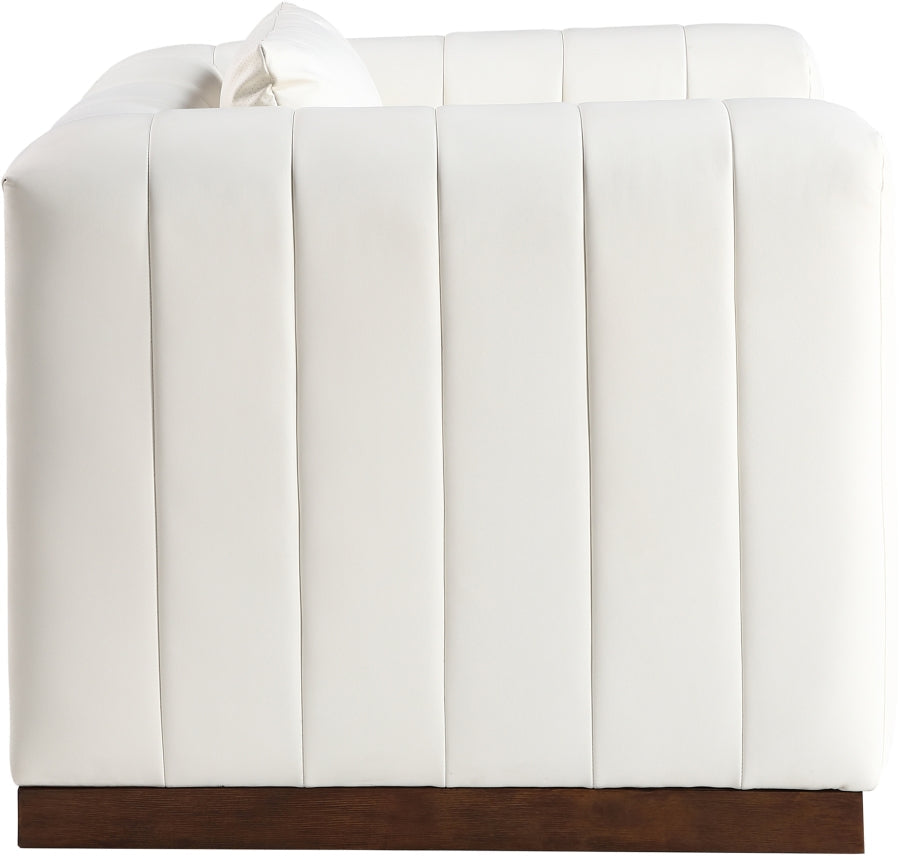 Mallina Vegan Leather Upholstered Accent Chair