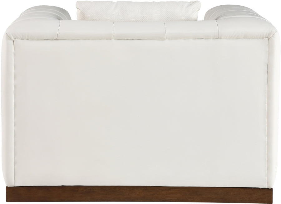 Mallina Vegan Leather Upholstered Accent Chair