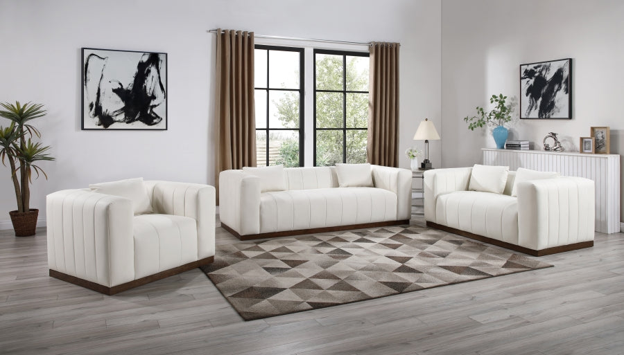 Mallina Vegan Leather Upholstered Accent Chair